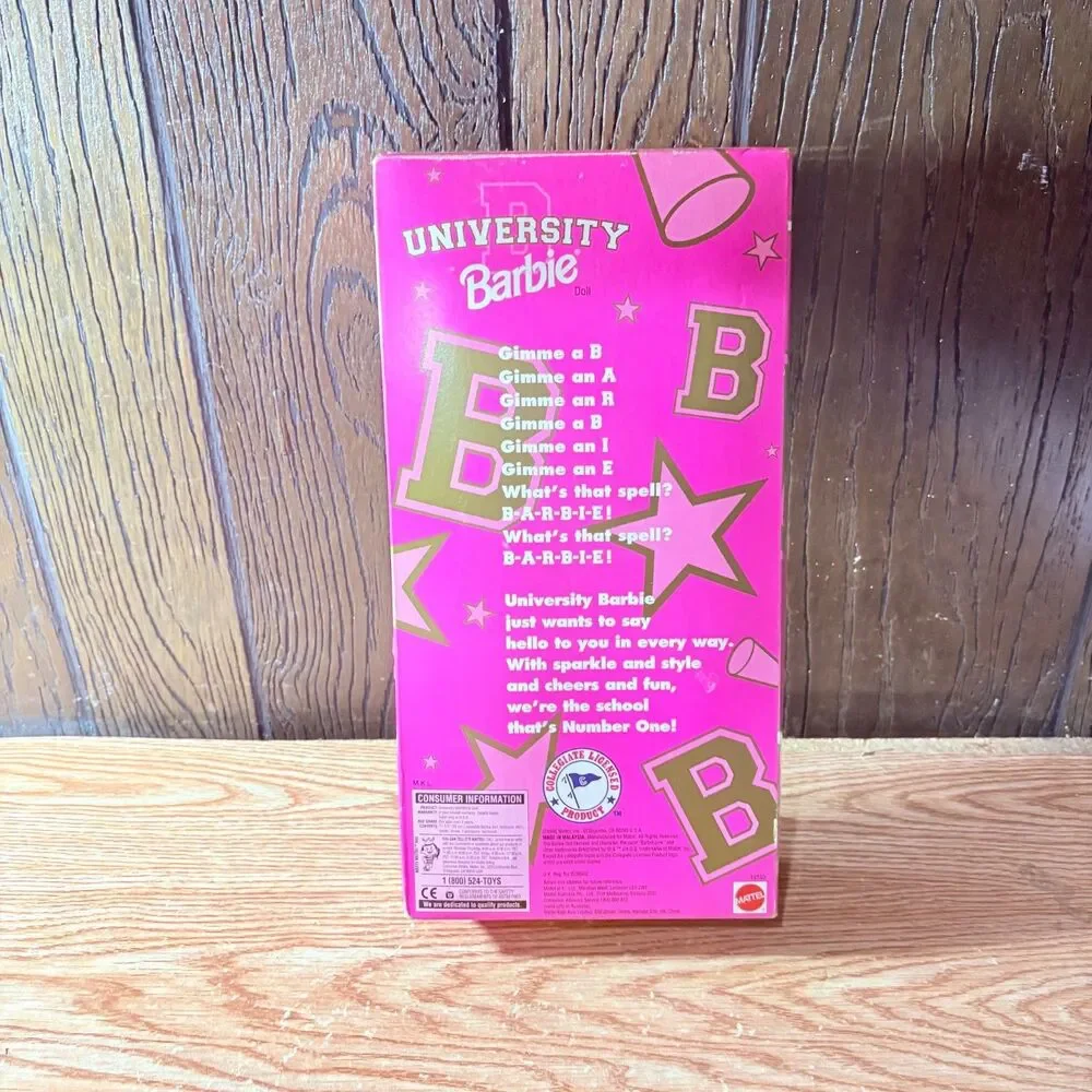 1996 Mattel 19163 Syracuse University cheerleader barbie articulated body blondy